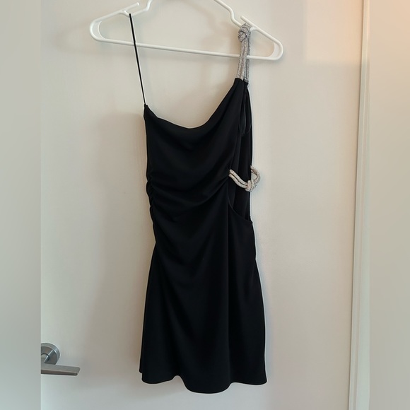ZARA Cut Out Rhinestone Dress - Picture 2 of 4